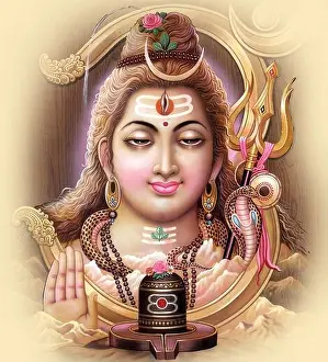 Hindu Festival Prints: High Resolution Hindu Mythology Picture of Lord Shiva