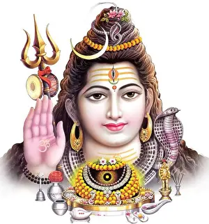 Hindu Prints: High Resolution Hindu Mythology Picture of Lord Shiva
