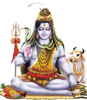 Hindu Prints: High Resolution Hindu Mythology Picture of Lord Shiva