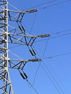 Hazardous Prints: High-tension power line transmission tower (detail), Moscow, Russia