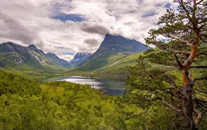 Natural Preserve Prints: High valley Innerdalen with lake Innerdalsvatna