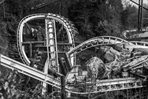 Duel Prints: Highly Unique Angles of the Rollercoaster Nemesis at Alton Towers Theme Park