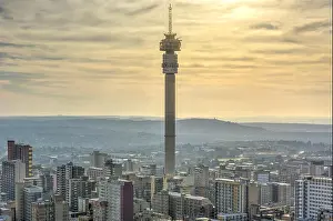 Tops Prints: The Hillbrow Tower (JG Strijdom Tower) is a tall tower located in the suburb of Hillbrow in Johannesburg