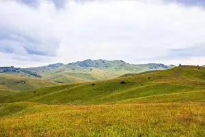 Hills and mountains Altai republic Russia, summer travel rally