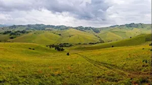 Altay Prints: Hills and mountains Altai republic Russia, summer travel rally