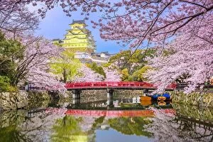 Images Dated 7th April 2017: Himeji, Japan at Himeji Castle during spring cherry blossom season