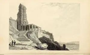 Abode Prints: Hindoo [Hindu] Temple At Tritchengur [Tiruchendur is a panchayat town located in the southern tip of India