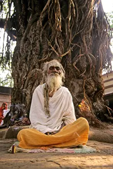 Meditating Prints: Hindu Saint Meditating