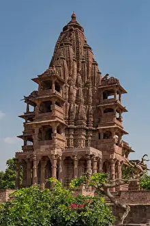 Blue City Prints: Hindu Temple at Mandore Garden, Jodhpur, Rajasthan, India