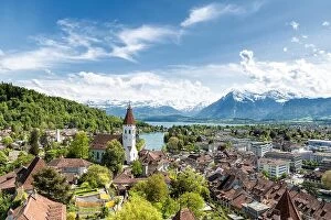 Images Dated 10th May 2016: The historic city of Thun, in the canton of Bern in Switzerland