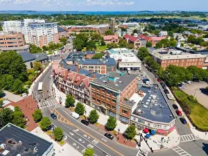 American United Prints: Historic commercial buildings on Hancock Street in historic downtown Quincy