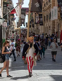 Shoppers Prints: A historic re-enactment enthusiast in Napoleonic uniform
