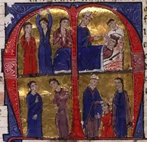Crowned Prints: This historical image depicts Baldwin IV of Jerusalem
