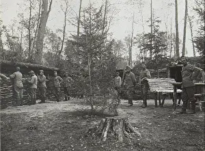 Trenches Prints: This historical image from World War I shows the Inftr