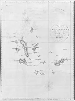 Oceanic Prints: A historical map by Arrowsmith depicting the Galapagos Islands