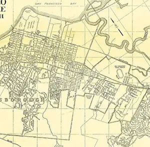 City Planning Prints: This historical map of San Mateo