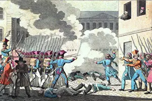 Rebellion Prints: This historical painting portrays the November Uprising of 1830 in Warsaw