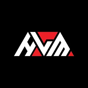 Letter Vector Vectors Prints: HLM triangle letter logo design with triangle shape