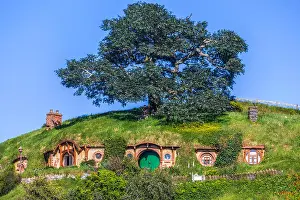 Matamata Prints: Hobbiton, Movie Set, Waikato, Matamata, New Zealand