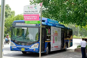New Delhi Prints: The HOHO ( hop on hop off) bus service. the sightseeing bus service in New Delhi