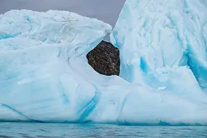 Blue Ice Prints: Hole in an iceberg, Belcher island