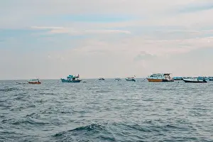 Family Vacation Prints: Holiday in an Island Coast with Snorkeling Boat Cruise in Perhentian Islands