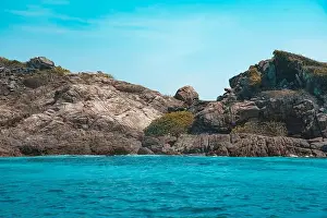 Beautiful Woman Prints: Holiday in an Island Coast with Snorkeling Boat Cruise in Perhentian Islands