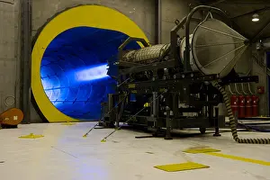 Class Prints: HOLLOMAN AIR FORCE BASE, N.M. - An F119-PW-100 jet engine is tested in a full afterburner state April 19