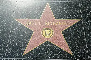 Floor Prints: HOLLYWOOD, CA - DECEMBER 06: Hattie McDaniel star on the Hollywood Walk of Fame in Hollywood