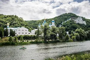 Ukrainian Prints: The Holy Mountains Lavra in Sviatohirsk, Donetsk Region, Ukraine
