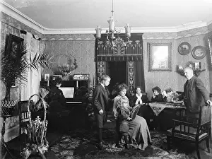 Piano Prints: Home of Anton Hagman and his family, Landskrona, Sweden, 1906
