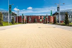 Supporters Prints: The home of Glasgow Celtic Football Club showing the Celtic Way