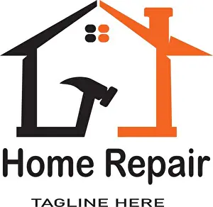 Wrench Prints: Home Repair logo template vector icon design