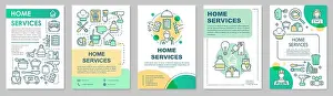 Article Prints: Home services brochure template layout