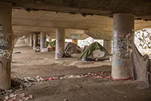 Homeless Prints: Homelessness Under Bridge