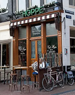 Waiter Prints: Hoppe Spui Amsterdam Cafe Old Amsterdam, capital of the Netherlands