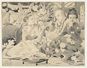 Paper And Package Products Prints: Horizontal view of four figures