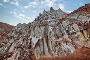 Sedimentary Prints: Hormuz Island in the Hormuz straight, south Iran taken in January 2019 taken in hdr