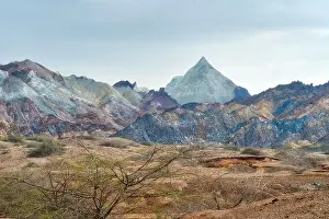 Sedimentary Prints: Hormuz Island in the Hormuz straight, south Iran taken in January 2019 taken in hdr