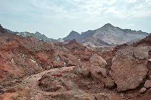 Hormuz Island in the Hormuz straight, south Iran taken in January 2019 taken in hdr