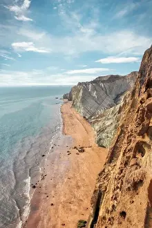 Sedimentary Prints: Hormuz Island in the Hormuz straight, south Iran taken in January 2019 taken in hdr