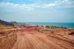 Sedimentary Prints: Hormuz Island in the Hormuz straight, south Iran taken in January 2019 taken in hdr