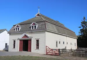 Blue Skies Prints: Horse Barn, Wilder Ranch State Park, Santa Cruz, California