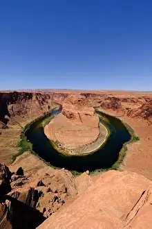 Meander Prints: Horseshoe Bend and Colorado River landscape, wide angle