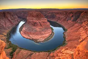Loop Prints: Horseshoe Bend or King Bend, meandering bend of the Colorado River