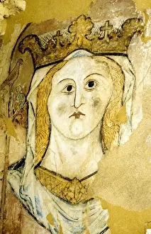 Priory Prints: Horsham St Faith Priory medieval Wall painting of Saint Faith 13th century art Norfolk East Anglia England UK Saints