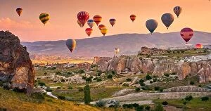 Images Dated 5th June 2018: Hot air balloon, Goreme, Cappadocia, Turkey