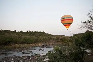 Hot Air Balloon Prints: Hot Air Balloon, Kenya, Africa