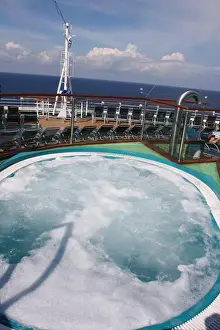 Cruise Ship Prints: Hot whirl tub on cruise ship, relax in the warm bubbles