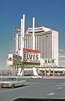 International Prints: The Hotel International in Las Vegas announces the performances of Elvis Presley